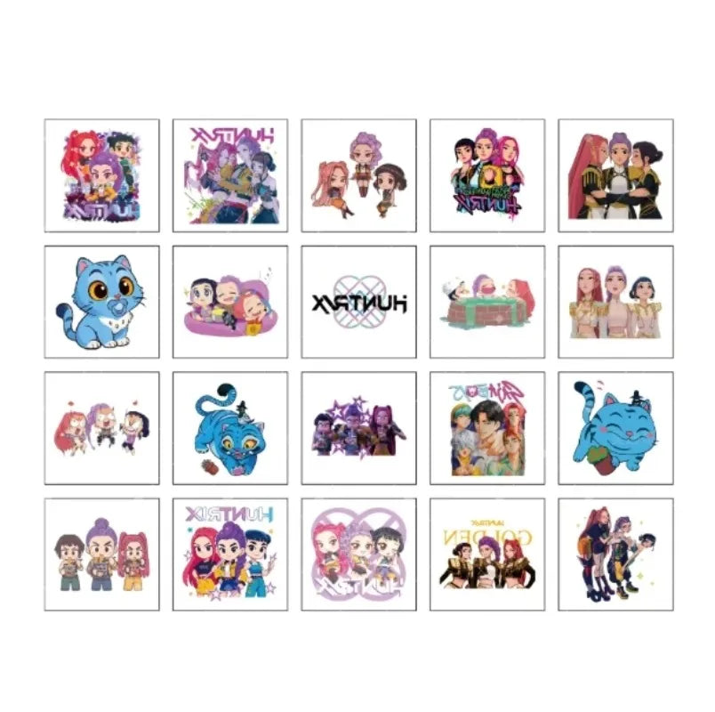 K-Pop Demon Hunter Rumi Temporary Tattoos – 20 Piece Set