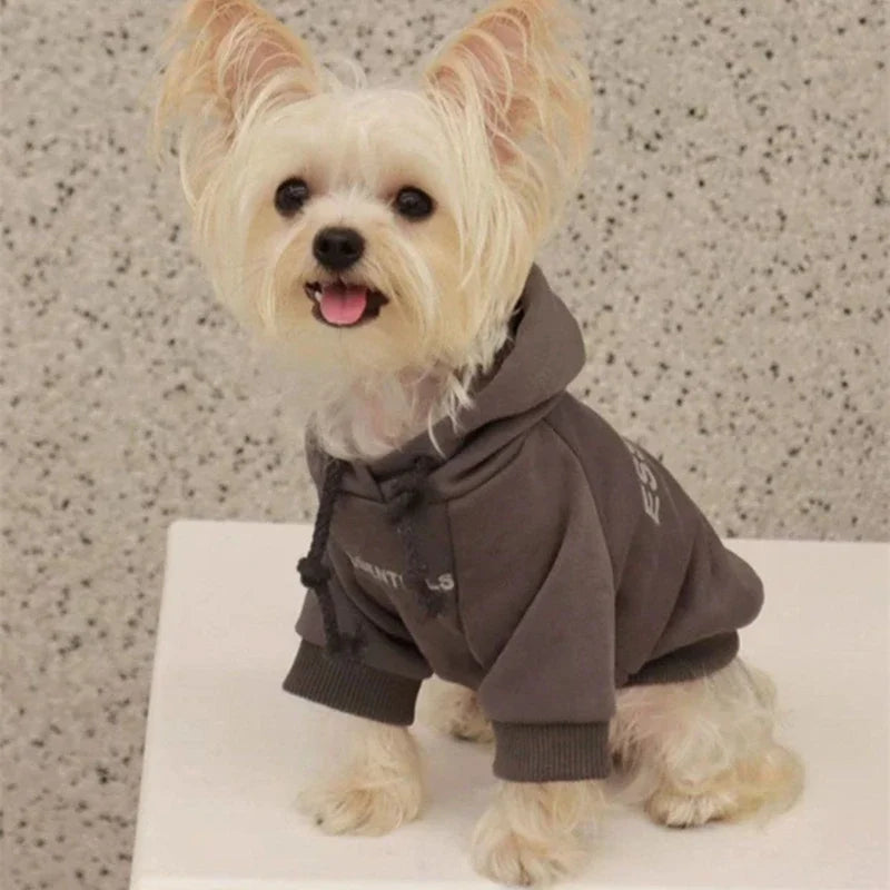 Dog Hoodies Letter Fleece Lined Puppy Sweatshirt Soft Warm Winter Sweater beunik