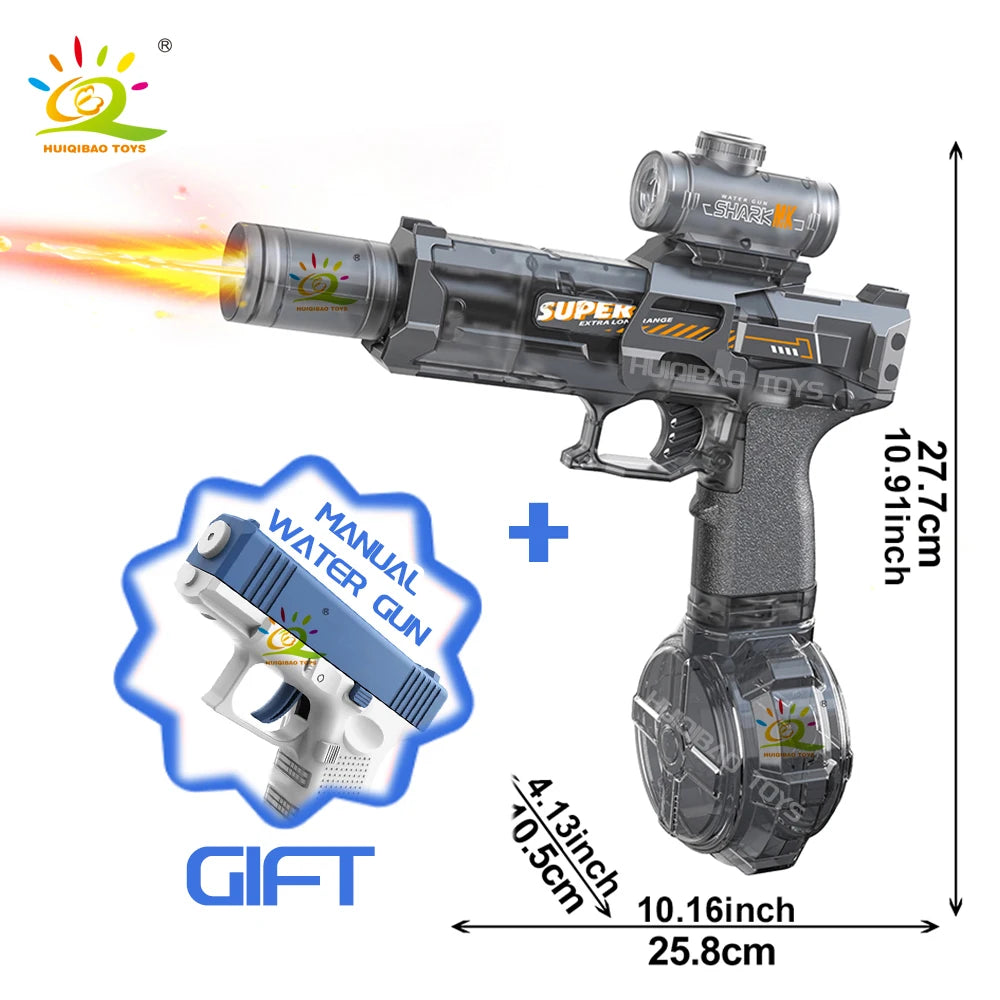 Electric Pulse Water Gun Simulated Sensor Light Fully Automatic beunik