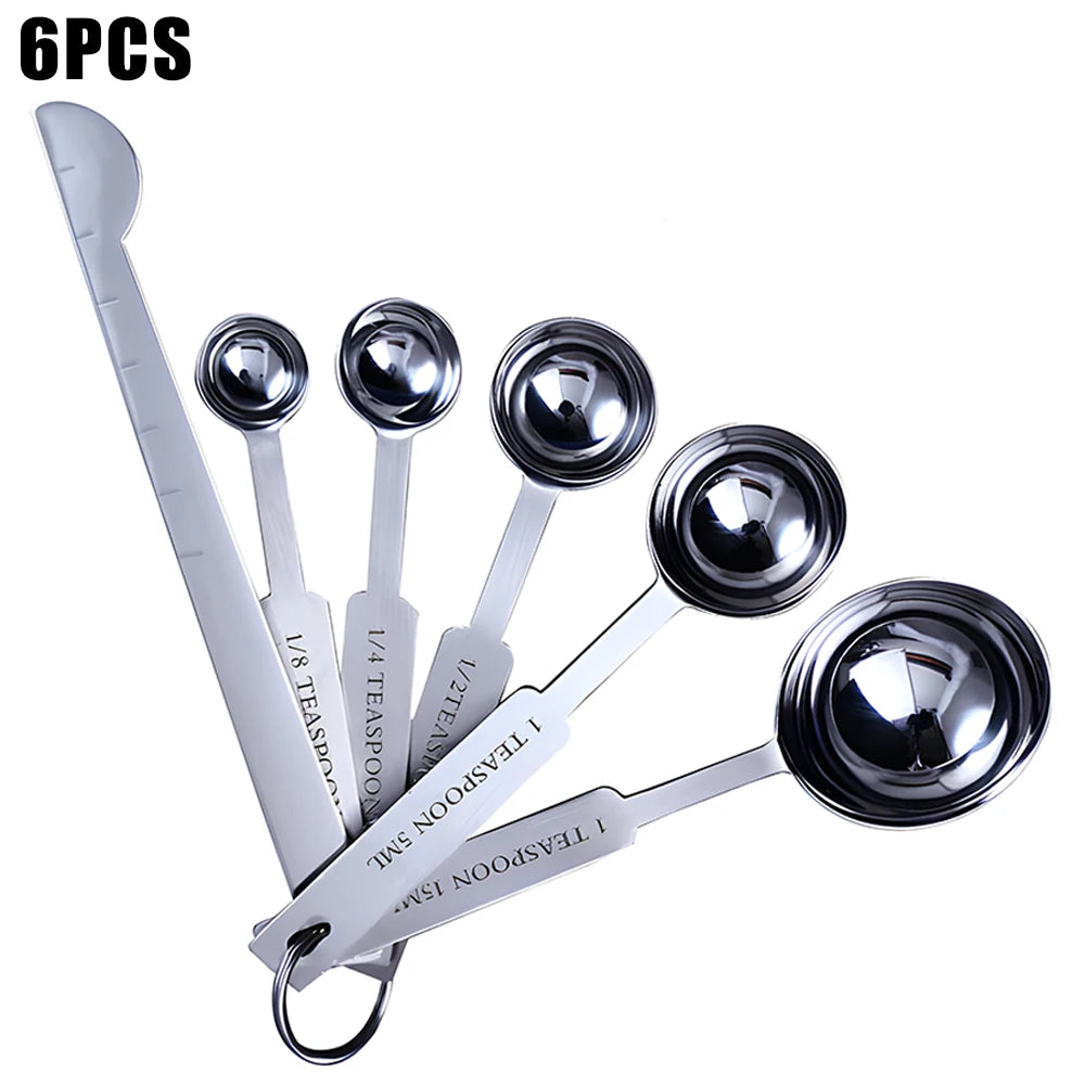 Stainless Steel Measuring Cups and Spoons Set