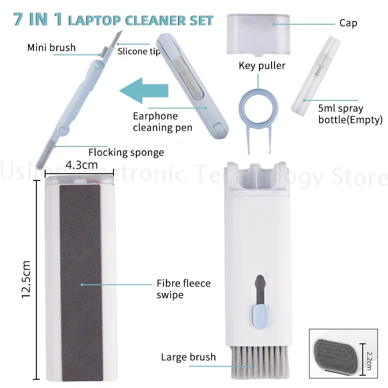 7-in-1 Computer Keyboard Cleaner Brush Kit