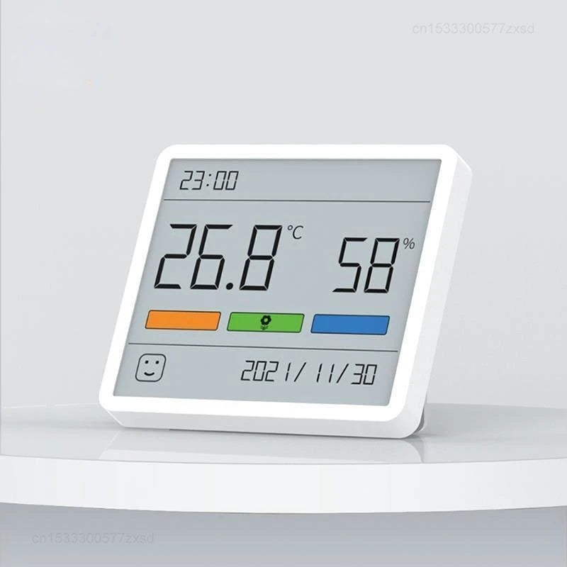 Digital LCD Indoor Convenient Temperature Sensor Humidity Meter Clock beunik