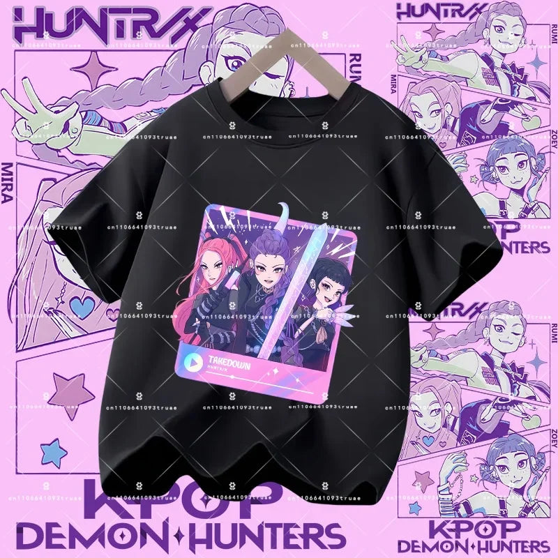 KPOP DEMON HUNTERS Kids T-Shirts – HUNTR/X Collection