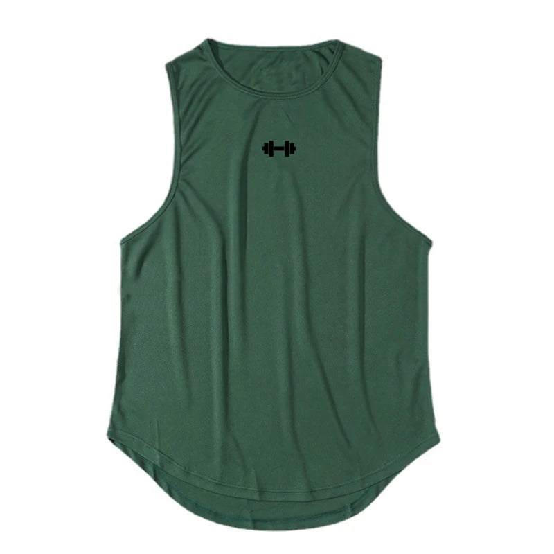 Summer Tank Top Mens Gym Fitness