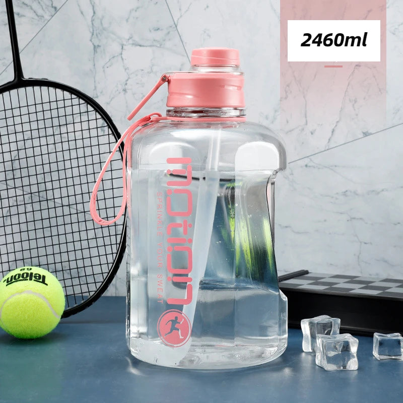 495821985877102 Litre Sports Water Bottle With Straw Large Capacity Fitness beunik