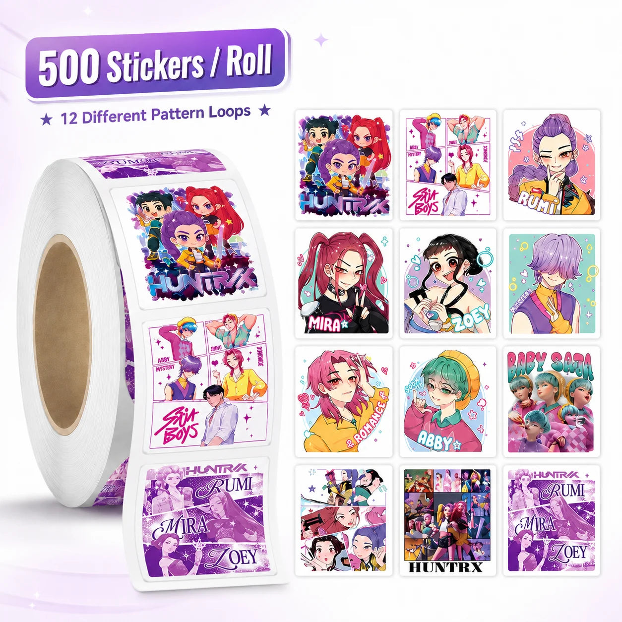 KPOP Demon Hunters Stickers Waterproof (500pcs) beunik