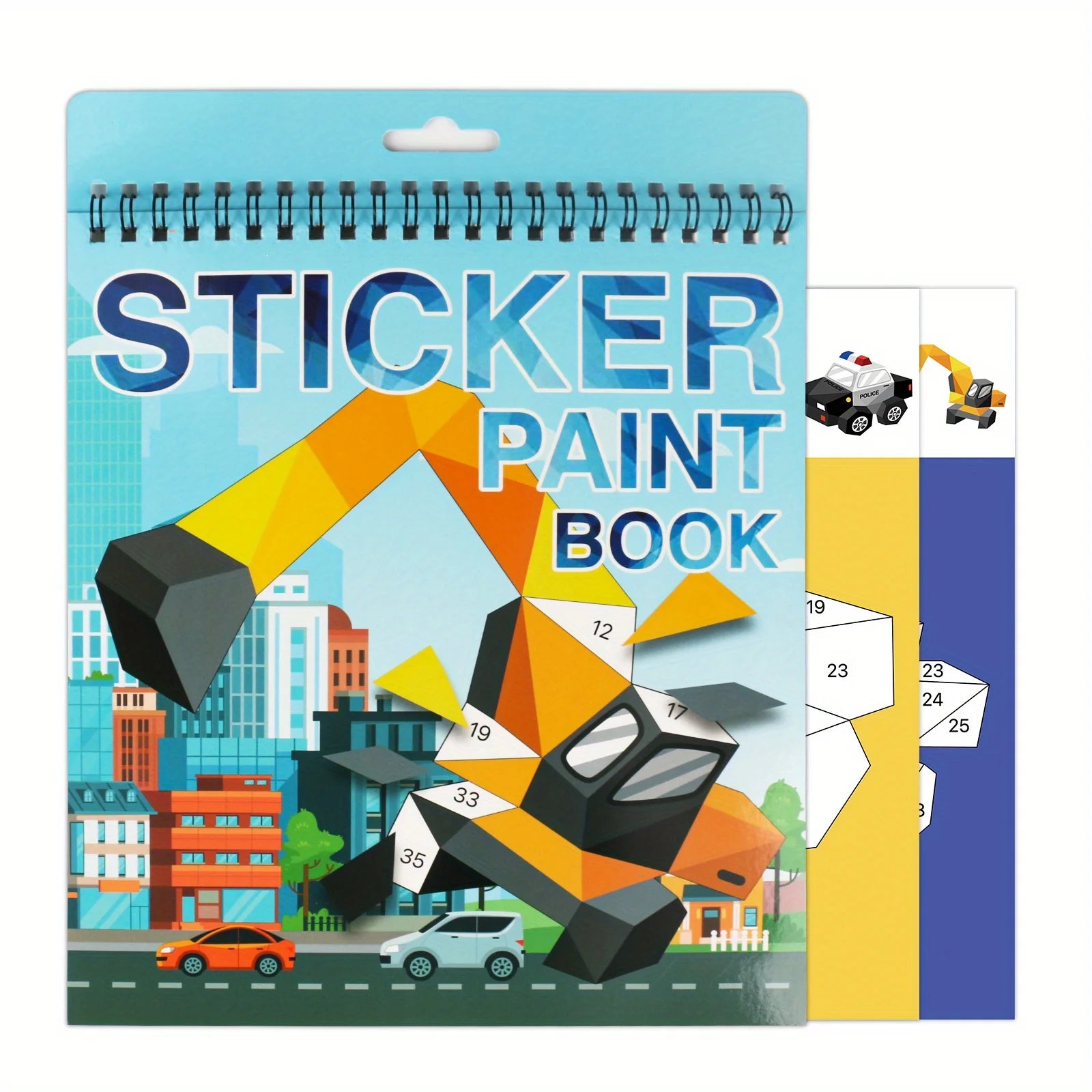 Sticker Book Crafts for Kids Ages 4-8, Sticker by Number for brain games beunik