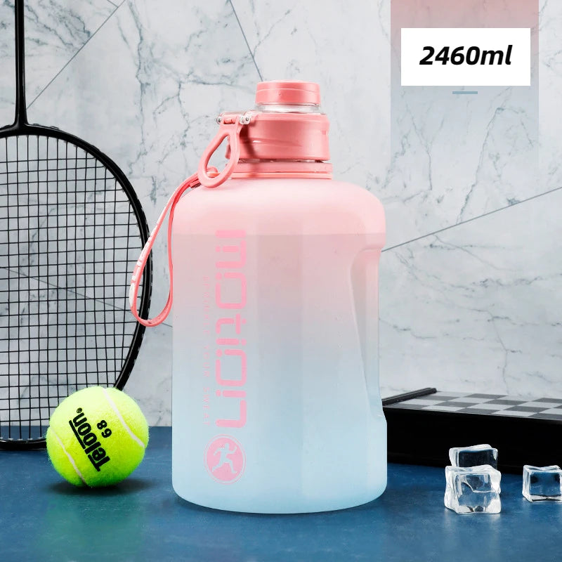 2 Litre Sports Water Bottle With Straw Large Capacity Fitness beunik