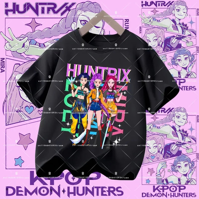 KPOP DEMON HUNTERS Kids T-Shirts – HUNTR/X Collection