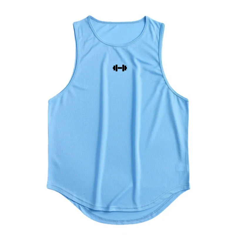 Summer Tank Top Mens Gym Fitness