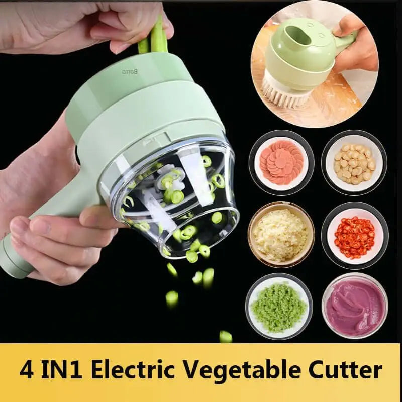 Handheld Electric Vegetable Slicer USB Rechargeable Portable Food Processor beunik