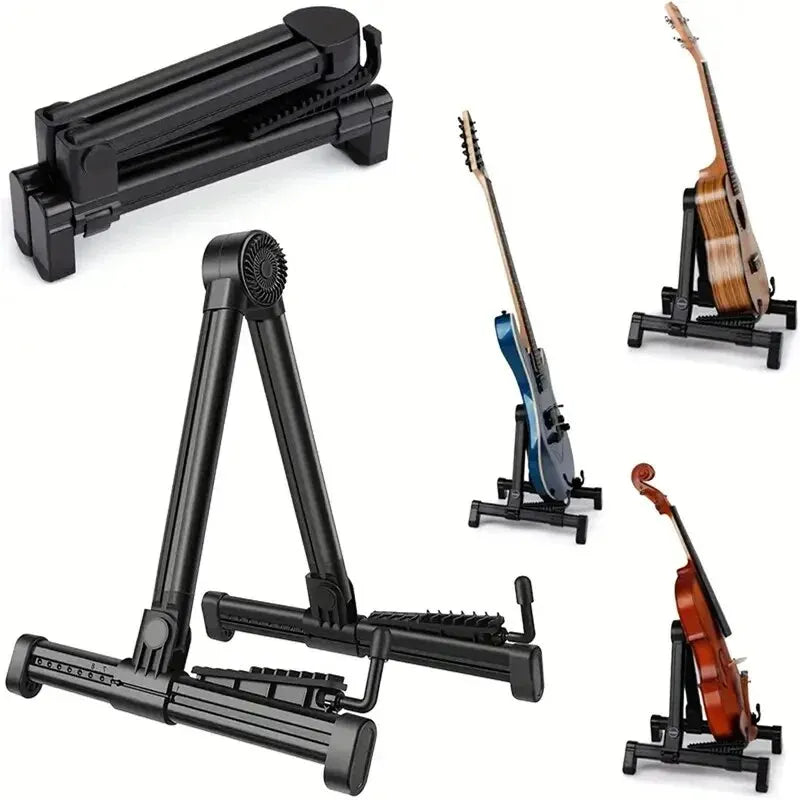 Folding Guitar Stand Stand for Acoustic Guitars Electric and Bass Portable and Lightweight beunik