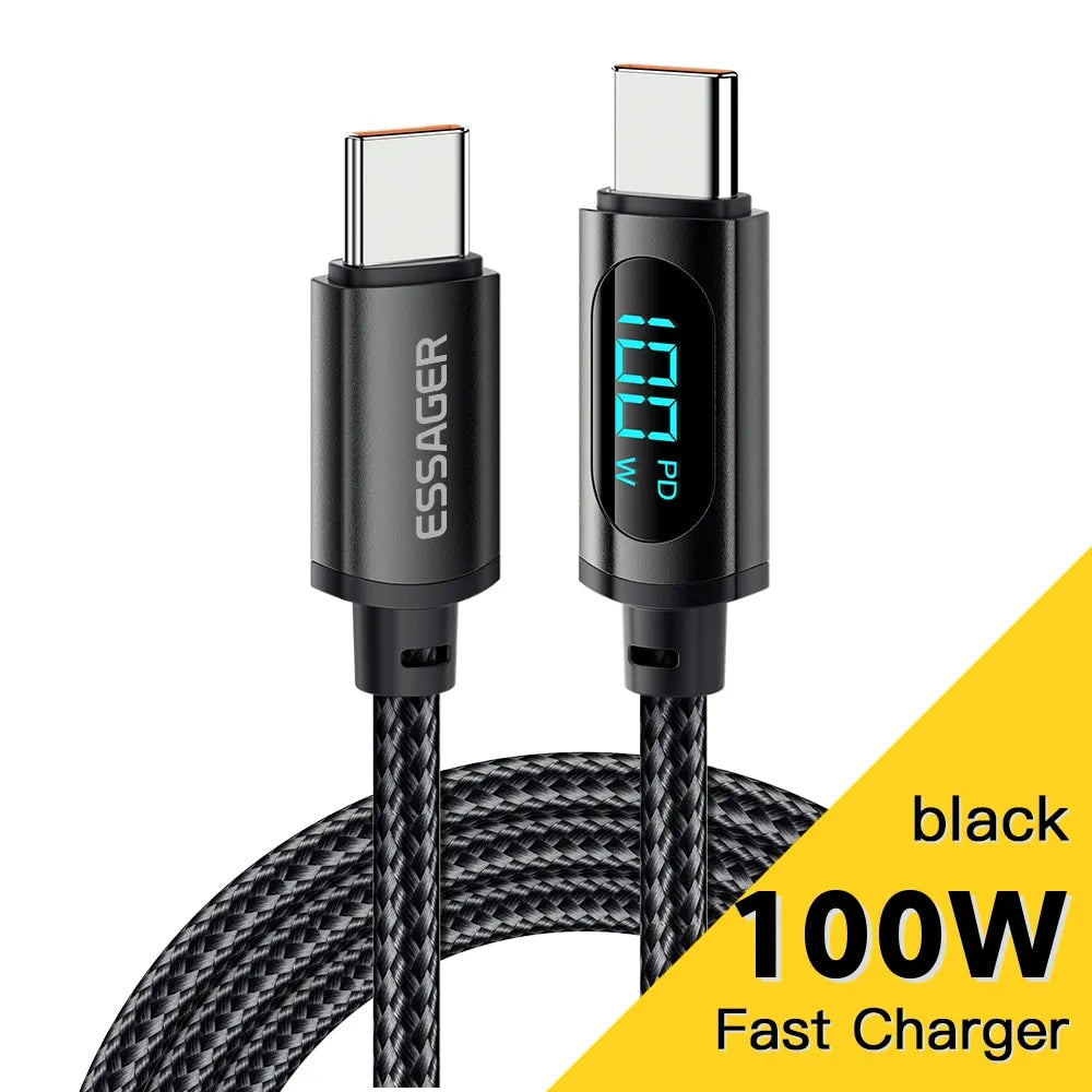 Type C to Type C Cable 100W PD Fast Charging Cable beunik