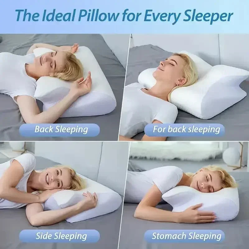2 in 1 Ergonomic Contour Orthopedic Pillow for Neck Pain Support beunik