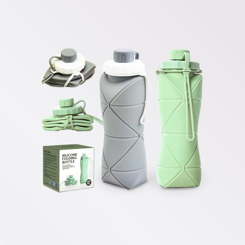 Silicone Foldable Water Bottle 600ML - beunik