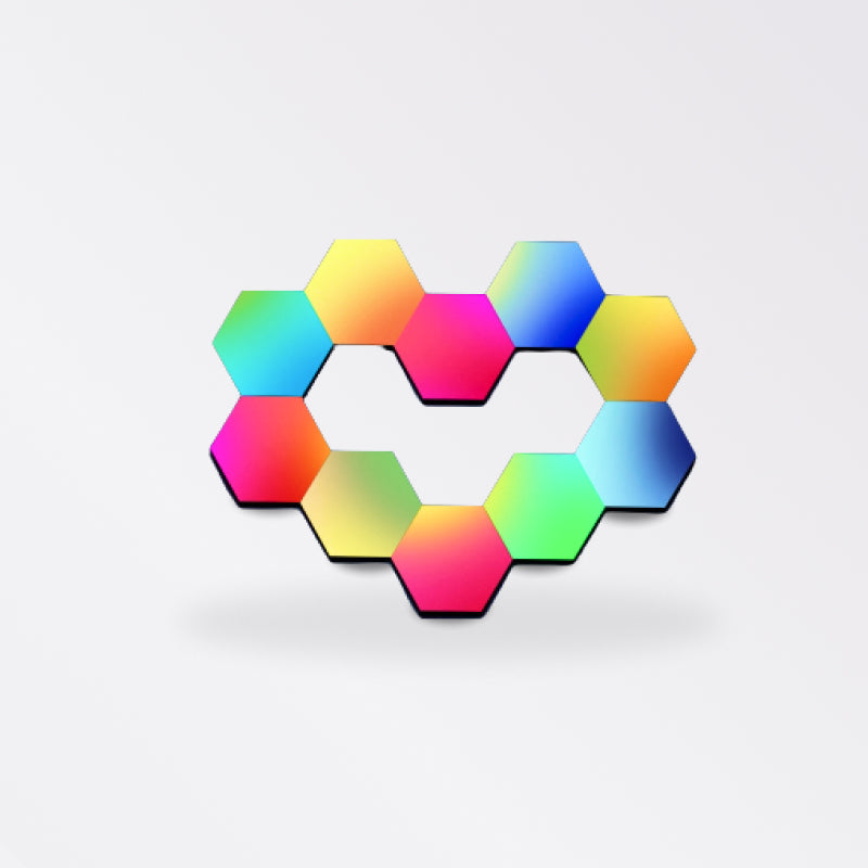 Smart LED Bluetooth Hexagon Lights - beunik