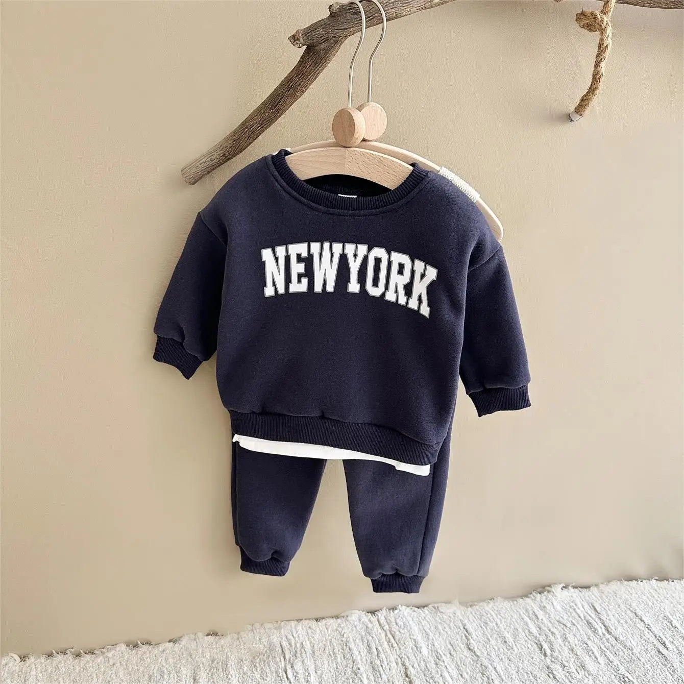  Winter Sweatshirt and Pants 2pcs– Thickened Warm Outfit6