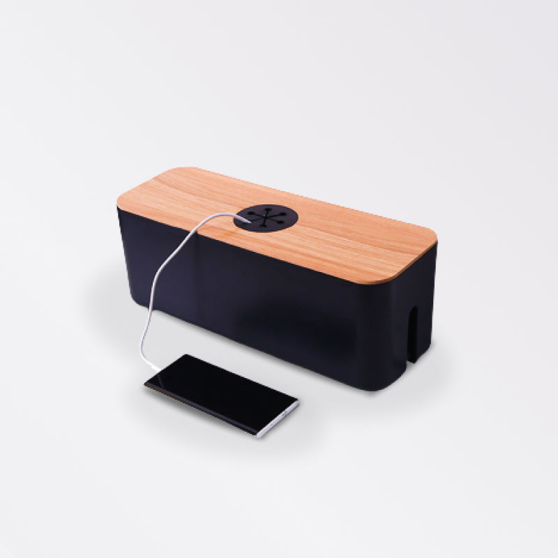 Bamboo Cable Storage Box - beunik