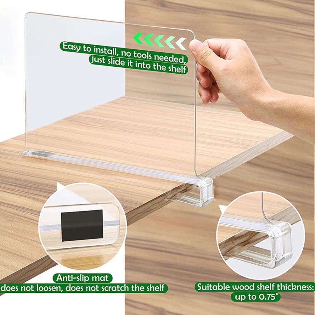 Acrylic Shelf Dividers - beunik