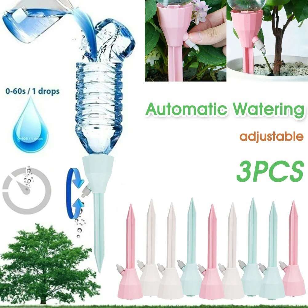 Adjustable Drip Irrigation System Indoor Outdoor Potted Plants Automatic Self-flowing Watering Spikes - beunik