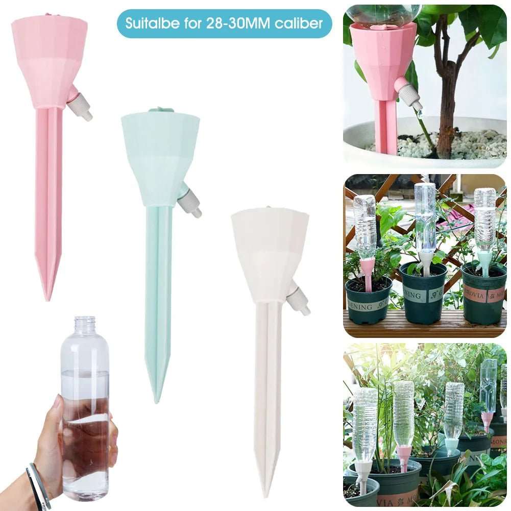 Adjustable Drip Irrigation System Indoor Outdoor Potted Plants Automatic Self-flowing Watering Spikes - beunik