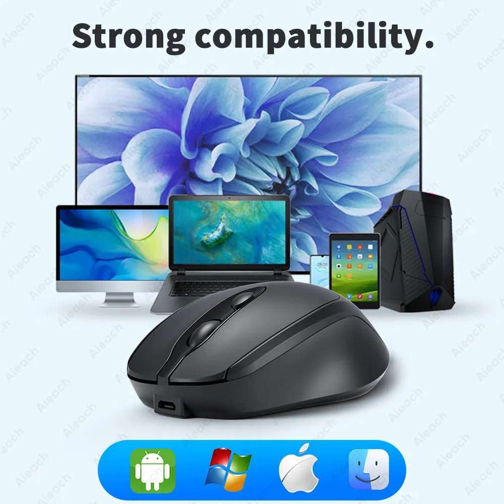 Aieach Rechargeable Wireless USB Bluetooth Mouse - beunik