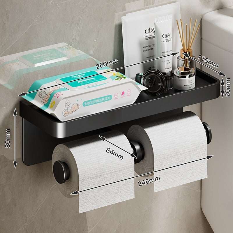 Aluminum Alloy Toilet Paper Holder - beunik