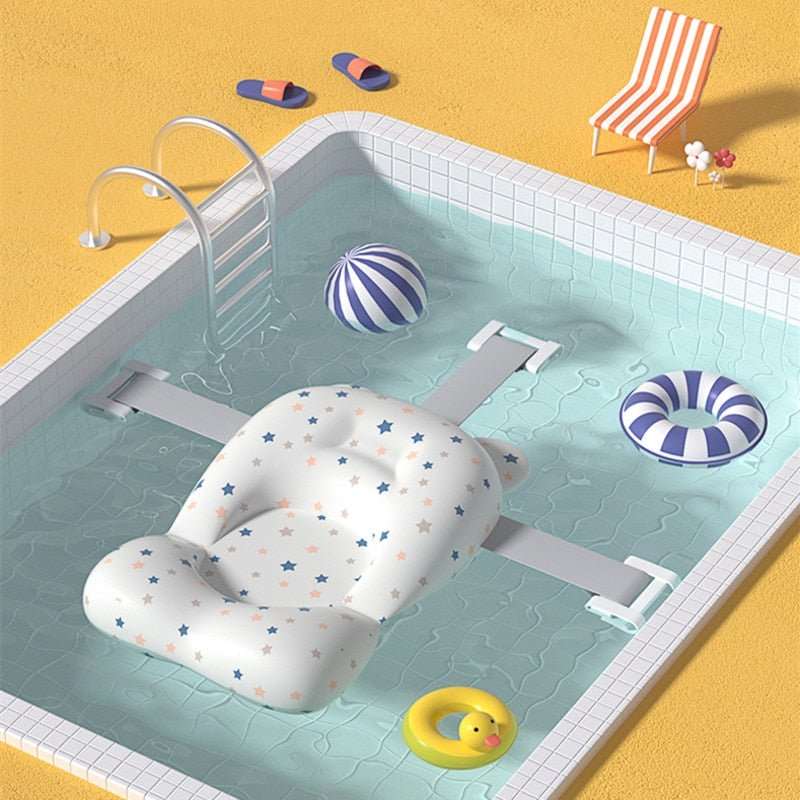 Anti-Slip Baby Bath Seat Support Foldable Mat - beunik