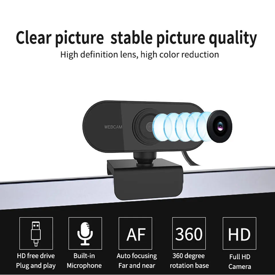 1080P USB Mini Webcam with microphone - beunik