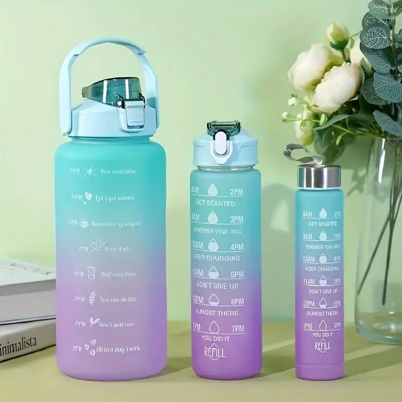 3pcs Large Capacity Water Bottle Set - beunik