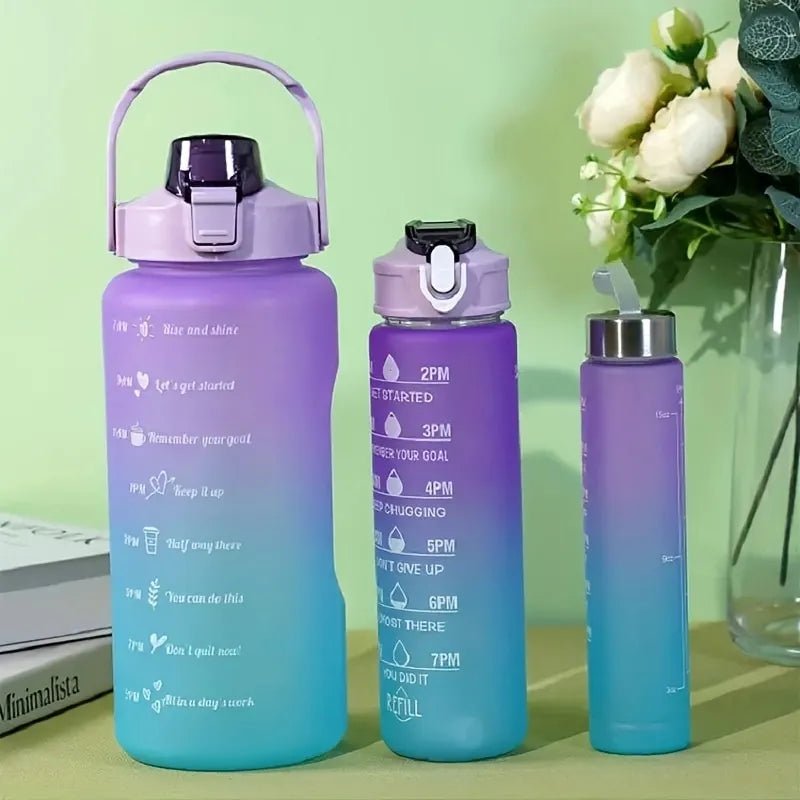 3pcs Large Capacity Water Bottle Set - beunik