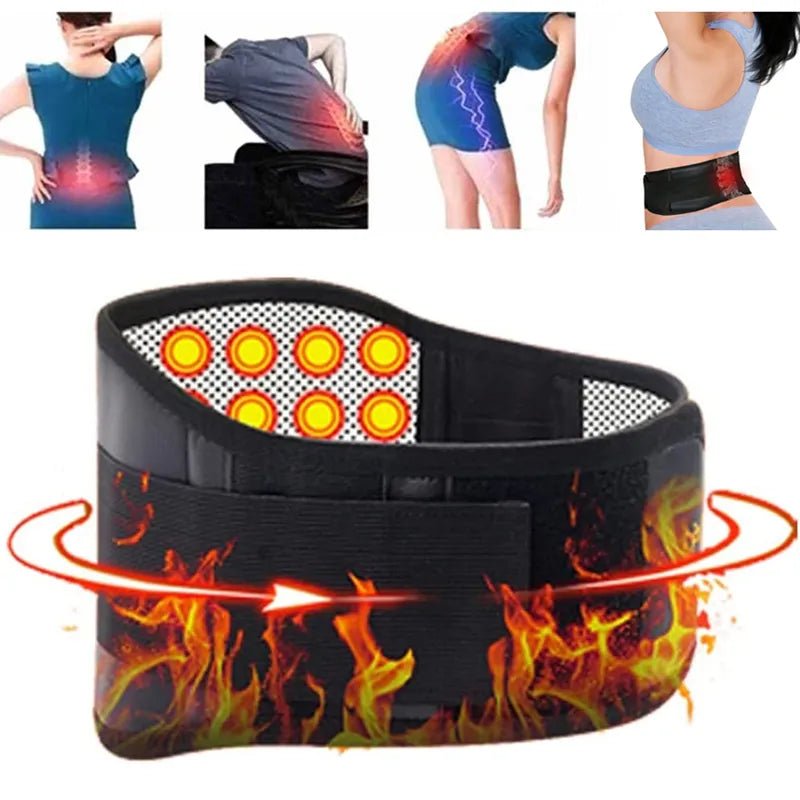 Adjustable Self-Heating Magnetic Therapy Waist Belt - beunik