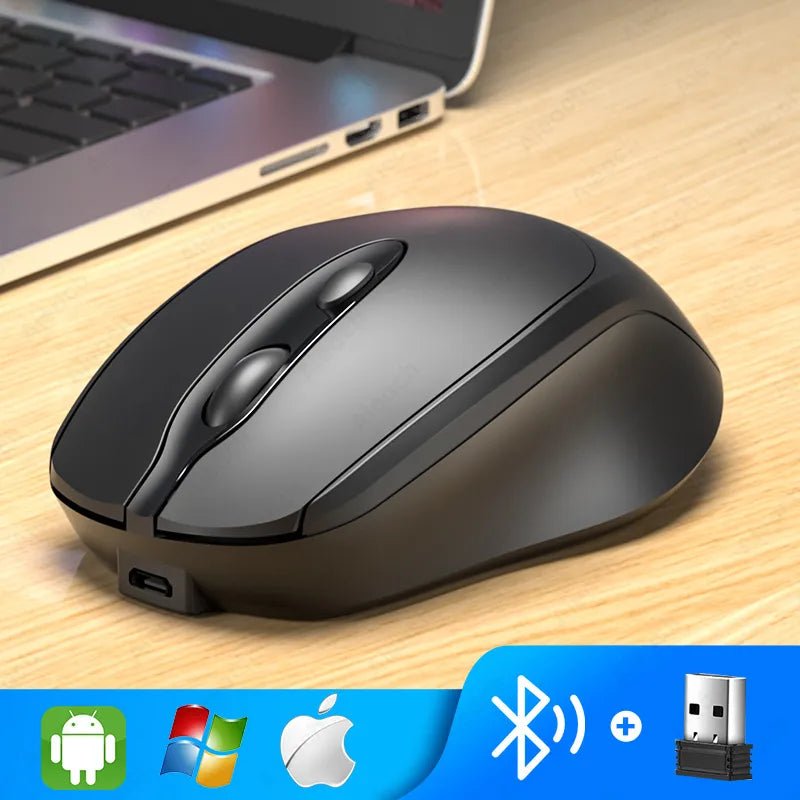 Aieach Rechargeable Wireless USB Bluetooth Mouse - beunik