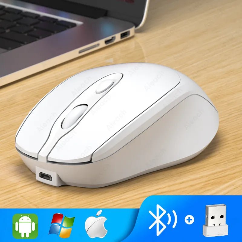 Aieach Rechargeable Wireless USB Bluetooth Mouse - beunik