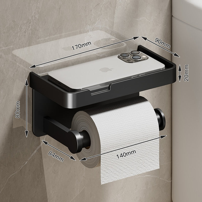 Aluminum Alloy Toilet Paper Holder - beunik