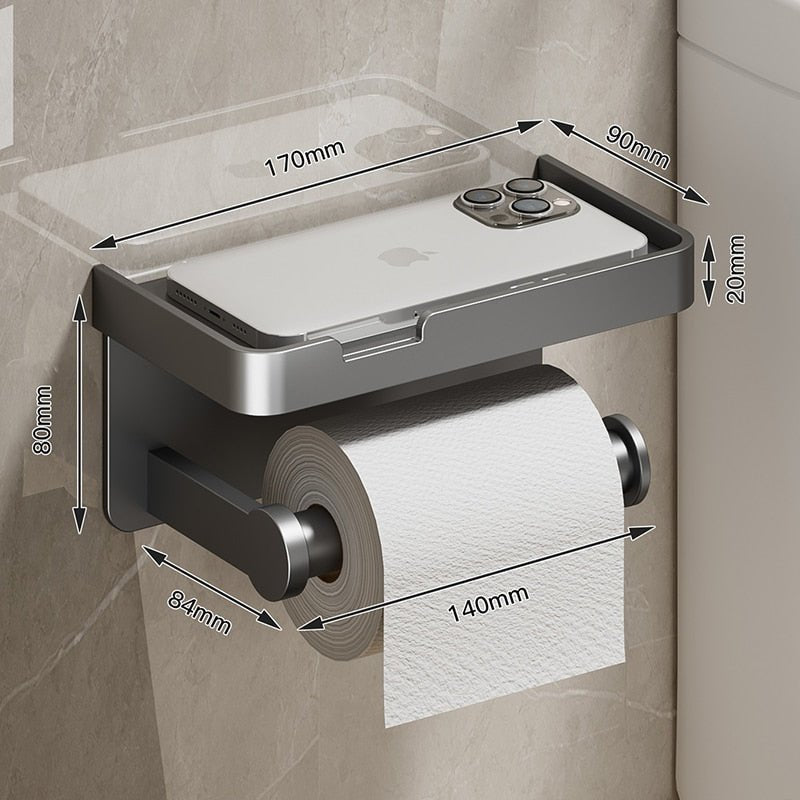 Aluminum Alloy Toilet Paper Holder - beunik