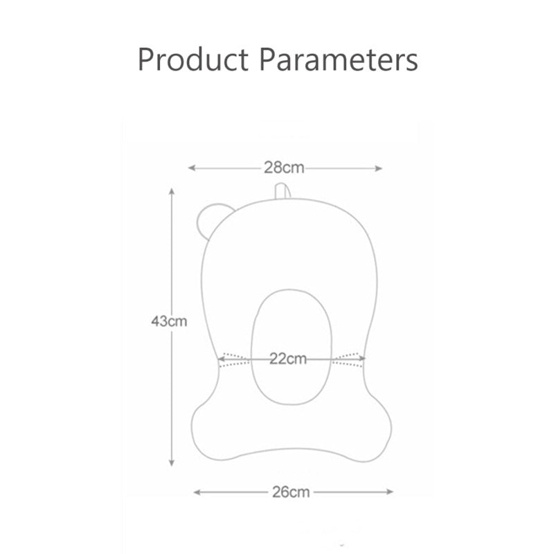 Anti-Slip Baby Bath Seat Support Foldable Mat - beunik