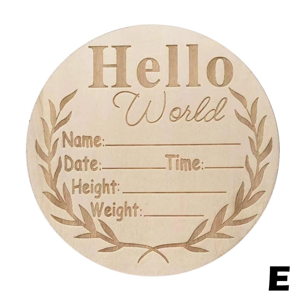 Baby Engraved Wooden Milestone Card - beunik