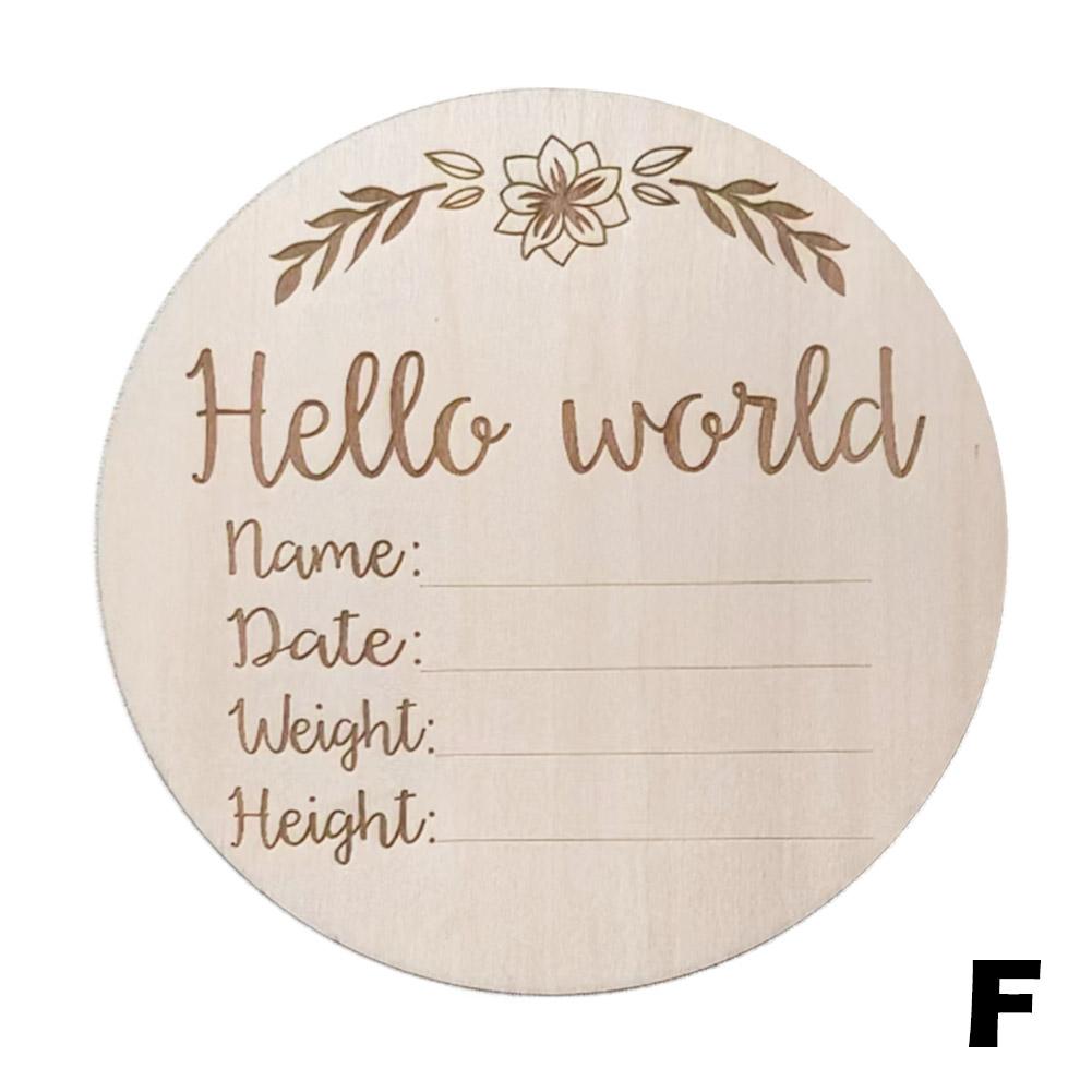 Baby Engraved Wooden Milestone Card - beunik