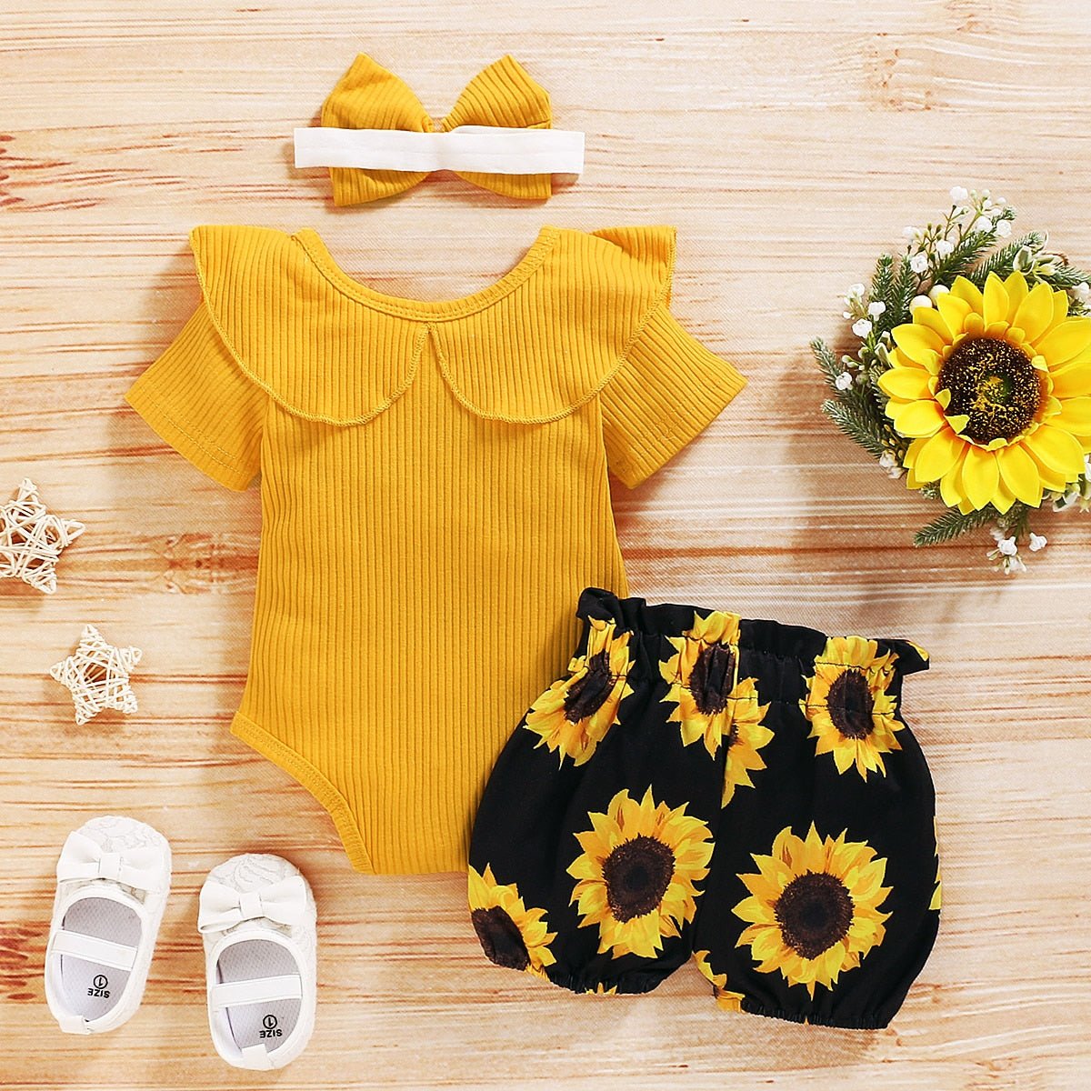 Baby Summer Floral Clothing 3Pcs Outfits Set - beunik