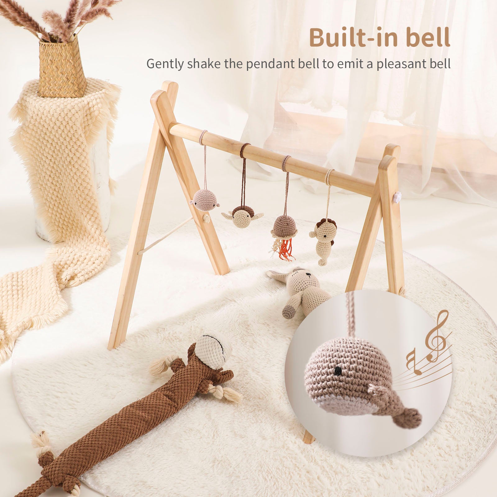 Baby Toys Wooden Play Gym - beunik