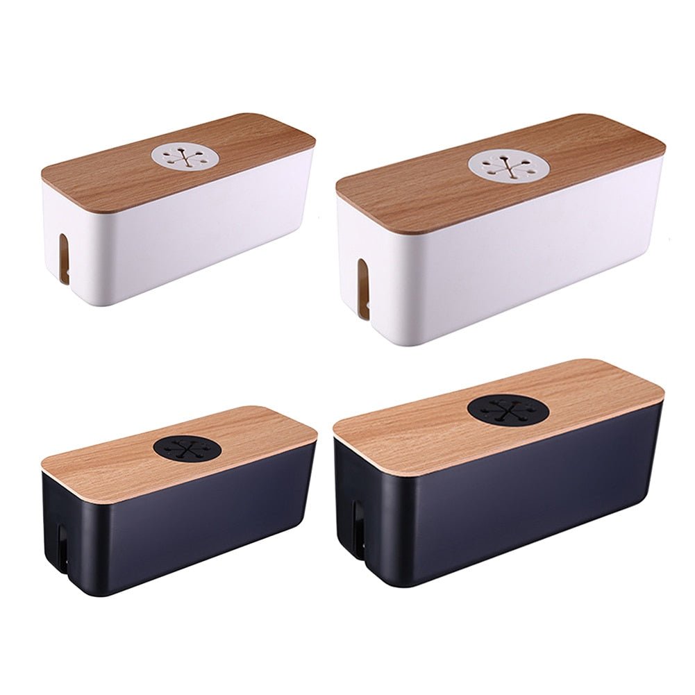 Bamboo Cable Storage Box - beunik