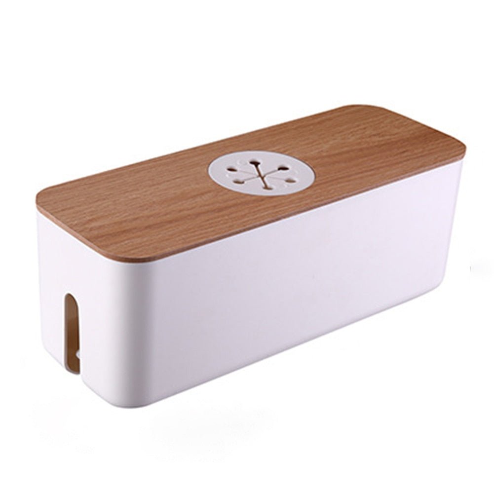 Bamboo Cable Storage Box - beunik