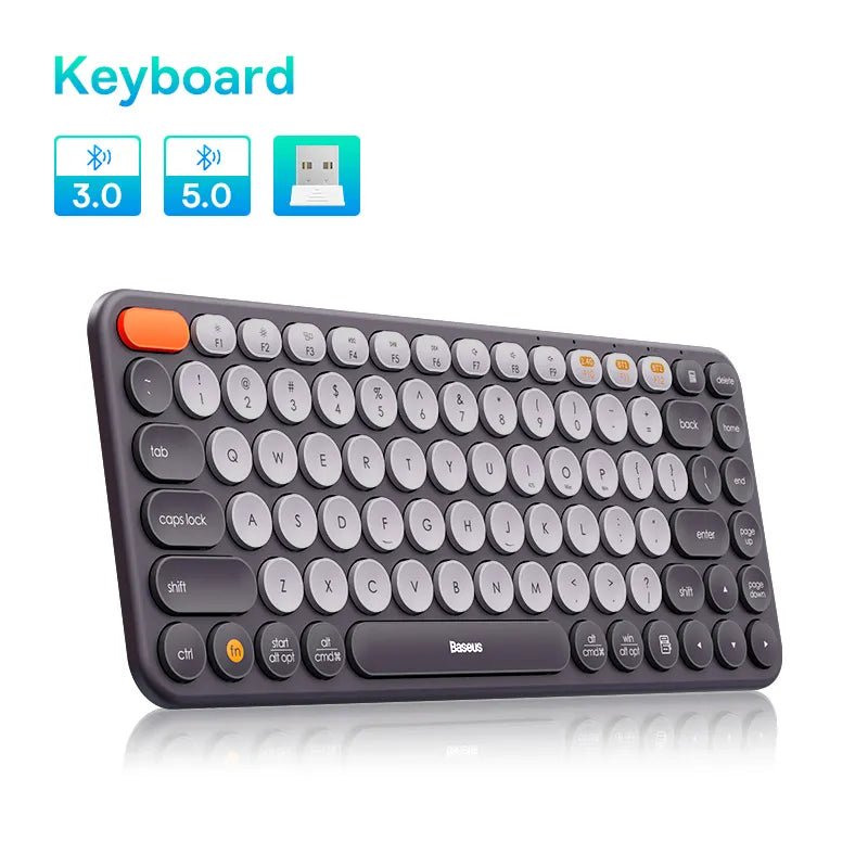 Baseus Mouse Bluetooth Wireless Computer Keyboard and Mouse Combo with 2.4GHz USB Nano Receiver - beunik