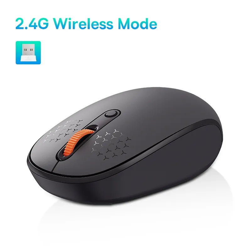 Baseus Mouse Bluetooth Wireless Computer Keyboard and Mouse Combo with 2.4GHz USB Nano Receiver - beunik