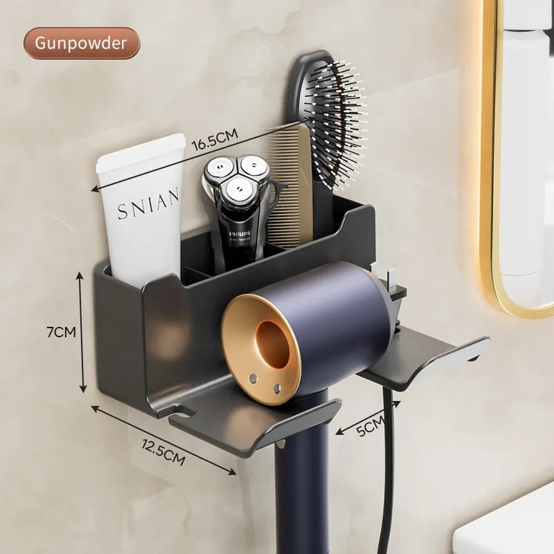 Bathroom Accessories Hair Dryer Holder Wall Mounted - beunik