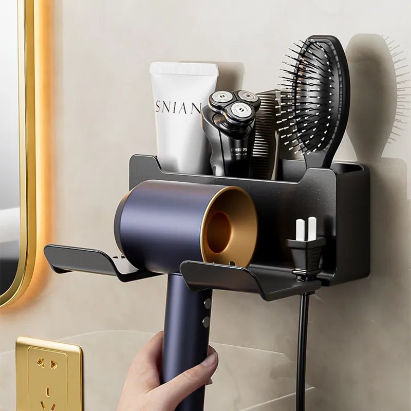 Bathroom Accessories Hair Dryer Holder Wall Mounted - beunik