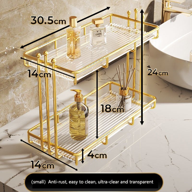 Bathroom Organizer Rack Acrylic Storage - beunik