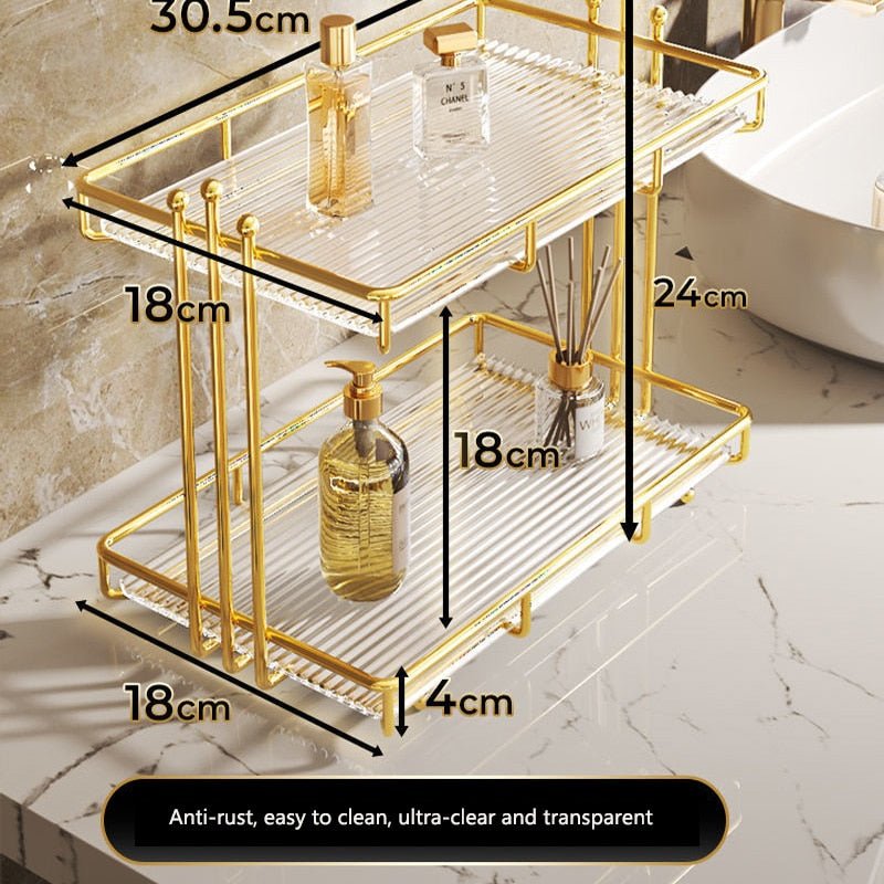 Bathroom Organizer Rack Acrylic Storage - beunik