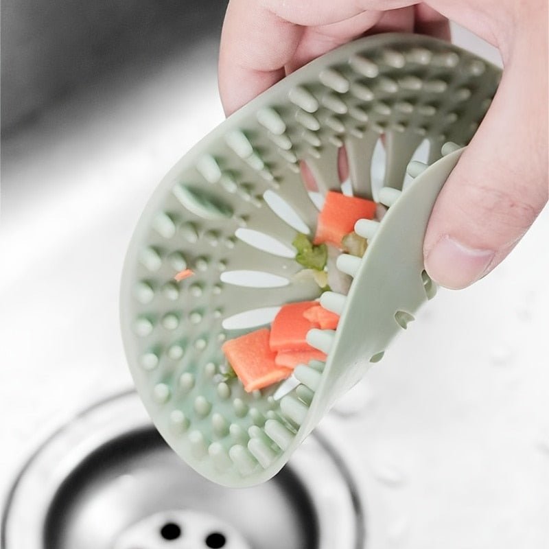 Bathroom Silicone Drain Cover Hair Strainer - beunik